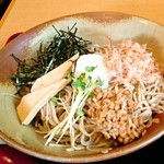丸屋 - 冷やし納豆そば大盛り