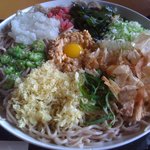 Soba Dokoro Momiji Tei - ぶっかけ大盛りのアップです。