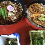 Kisoba Gonkichi - 天丼そば定食