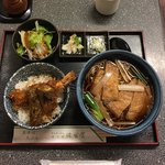 Maruka - ミニ天丼セットきつねそば1,030円