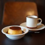 Rhone - 自家製プリン、ホットコーヒー