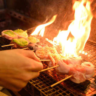 All-you-can-eat authentic Yakitori (grilled chicken skewers) is a great deal!