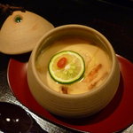 馳走　かく田 - ＜2011年9月＞馳走コース：碗（鱧と松茸の茶碗蒸し）