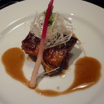 馳走　かく田 - ＜2011年9月＞馳走コース：強肴（秋刀魚のワタ醤油焼き）