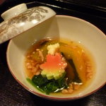 馳走　かく田 - ＜2011年9月＞馳走コース：煮物（有機南瓜のそぼろあんかけ）