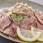 博多魚菜と串焼き百珍 笑伝 - 猪肉のローストビーフ