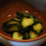 花仙庵 仙仁温泉 岩の湯 - （部屋）自家製のお漬物は甘み＋辛子味