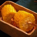 花仙庵 仙仁温泉 岩の湯 - （部屋）朝採れとうもろこしが甘いこと！