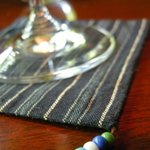 花仙庵 仙仁温泉 岩の湯 - （ティールーム櫓）コースターも手造り風