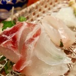 和創作 太 - 〈造り〉
      大分から直送の真鯛、ヒラメ、ヤリイカ