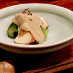 和創作 太 - 〈酢の物〉
      イチヂク、きゅうり、胡麻酢和え