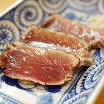 鮨松榮 - 迷走鰹藁焼 藻塩