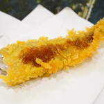 鮨松榮 - 本柳葉魚雄フライ 割ソース