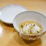 鮨松榮 - 名残鱧 盛り松茸 鱧出汁