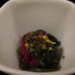 割烹 蒲焼 大沼 - 前菜お浸し