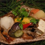 花仙庵 仙仁温泉 岩の湯 - （夕食）杉の香焼きアップ写真