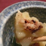 花仙庵 仙仁温泉 岩の湯 - （夕食）「新じゃが蒸し」の中身