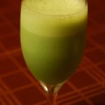 花仙庵 仙仁温泉 岩の湯 - （朝食）小松菜ジュースが美味しかった！