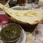 インド料理 ラクスミ - ほうれん草とマトン