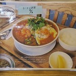 ブラウンオニオンカレーファクトリー - 第一日曜限定メニュー告知。
