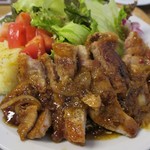 ブラウンオニオンカレーファクトリー - ・「ポークジンジャー(\1380)」のアップ。