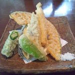 根津 釜竹 - 野菜天麩羅