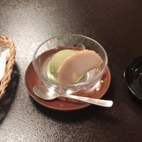 うなぎ秋本 - 抹茶のデザート