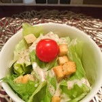 カリーのクジャク食堂 - ミニサラダ100円