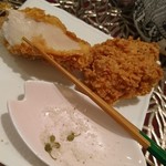 カリーのクジャク食堂 - ハイカラセットの唐揚げ