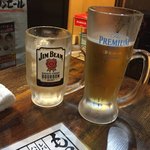 Isshin Sakaba - 強炭酸ビームハイボール 199円
                      プレモル生ビール 480円