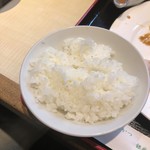 にし邑 - 初のご飯半分おかわり。