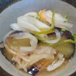 姫路まえどれ市場 - ﾎﾞｹてますが、これ何気に美味しかったｲｶ南蛮漬け