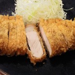 とんかつ 力亭 - ロースかつ断面