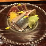 御料理 古川 - 秋刀魚と戻り鰹の藁炙り お酒が進みます～