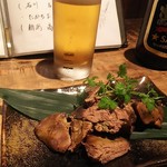 待庵 - 白レバーの燻製    780円