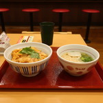 なか卯 - 親子丼 並 ＋ はいからうどん 小