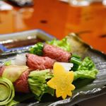 すき焼割烹 日山 - 和牛イチボのローストビーフ