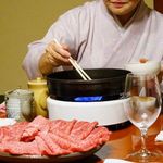 すき焼割烹 日山 - 山形牛のすき焼き