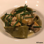 カーサ・デル・チーボ - 鮑の肝を練り込んだﾌｪｯﾄｳｯﾁｪ