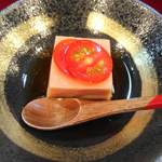 寿司常 - 最初の三品（豆腐）