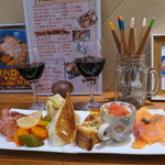 前菜プレート 1000円を2人分(2018年9月)