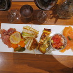 マンマペルテ - 前菜プレート 1000円を2人分(2018年9月)