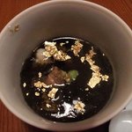 料理 ごう原 - 鮑の金粉入り