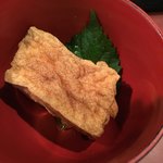 炭火焼とり 安喜 - つきだしは揚げ豆腐