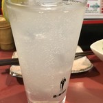 炭火焼とり 安喜 - レモンチューハイ380円