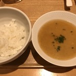 一碗水 - 松菌豆腐花 米飯(松茸のおぼろ豆腐とご飯)