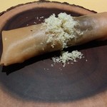 麻布長江 香福筳 - 丹波山村　原木舞茸春巻き　栗の香り