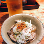 炭家 - もつ煮込み豆腐