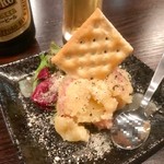 dainingusaga - 開店記念サービスでもらった あったかポテトサラダ