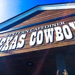 WESTERN CAFEDINER TEXAS COWBOY - パラペットロゴサイン